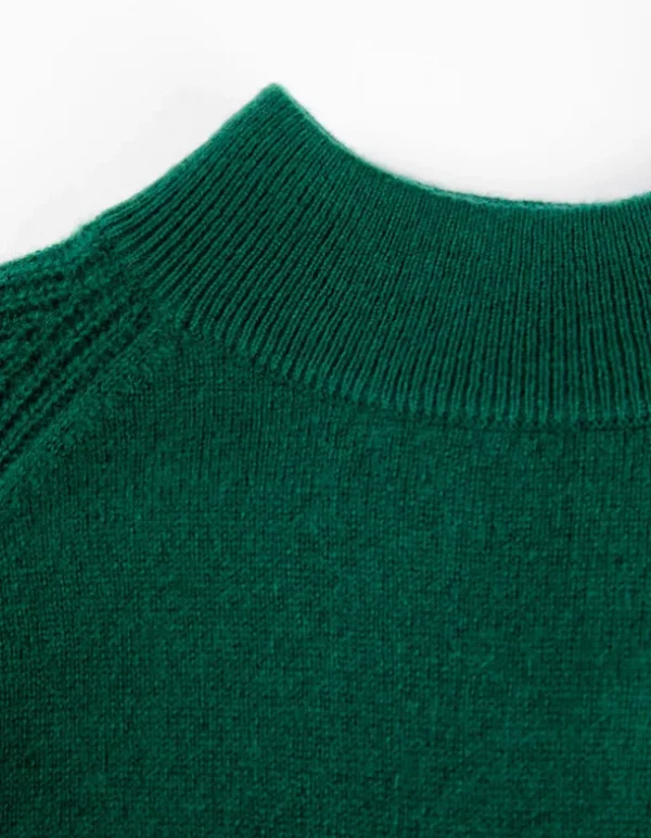 Strickkleid - Kaschmir - dunkelgrün