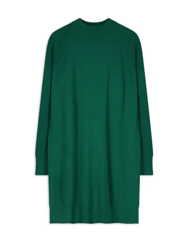 Strickkleid - Kaschmir - dunkelgrün
