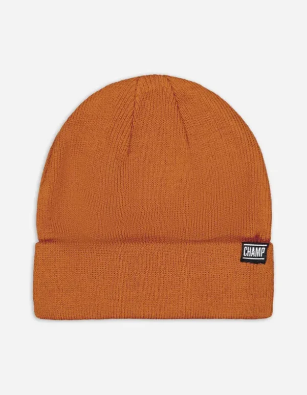 Strickmütze - Feinstrick - braun