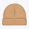 Strickmütze - Umschlag - beige