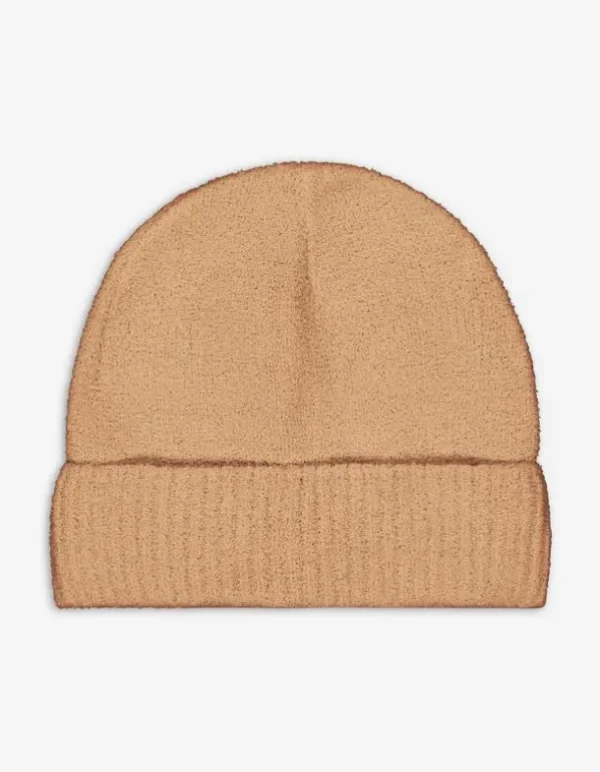 Strickmütze - Umschlag - beige