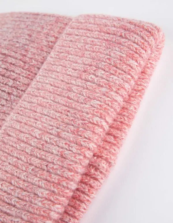 Strickmütze - Umschlag - pink