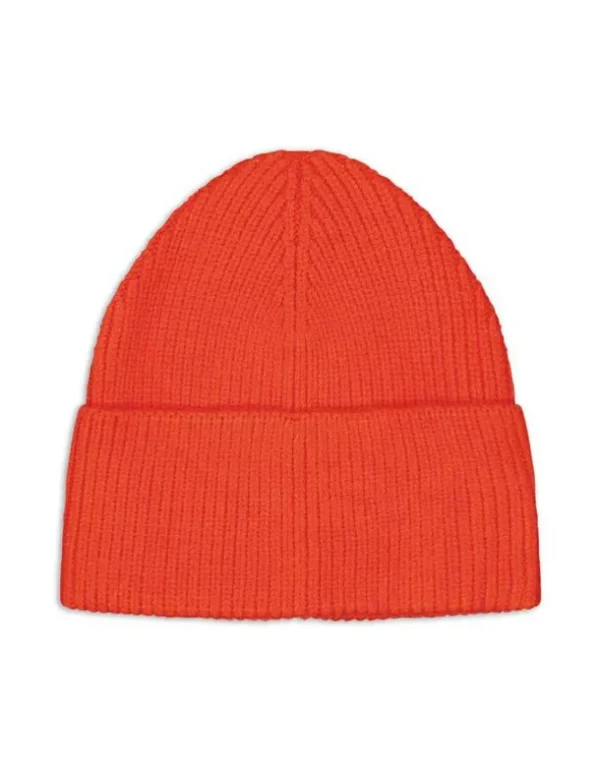 Strickmütze - Umschlag - rot