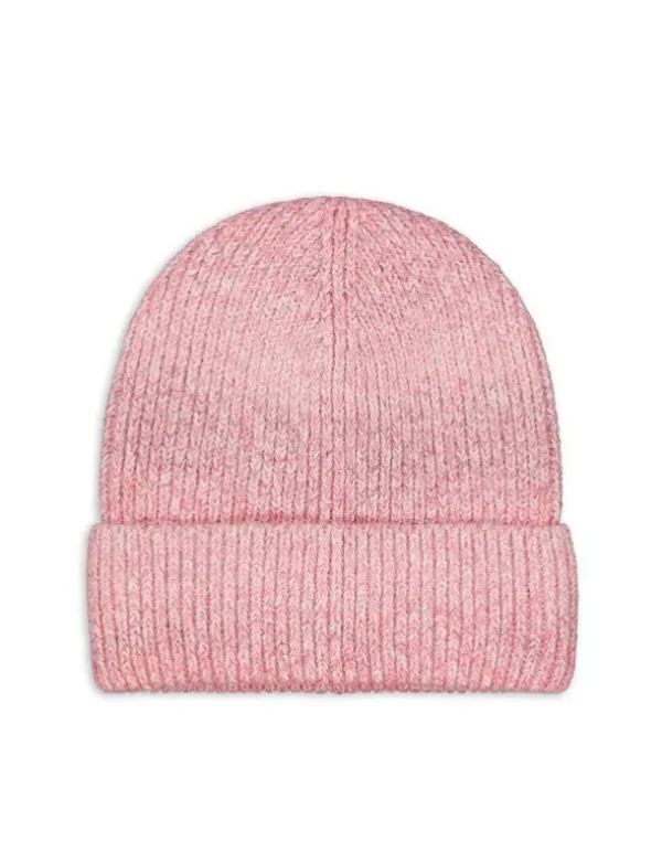 Strickmütze - Umschlag - pink