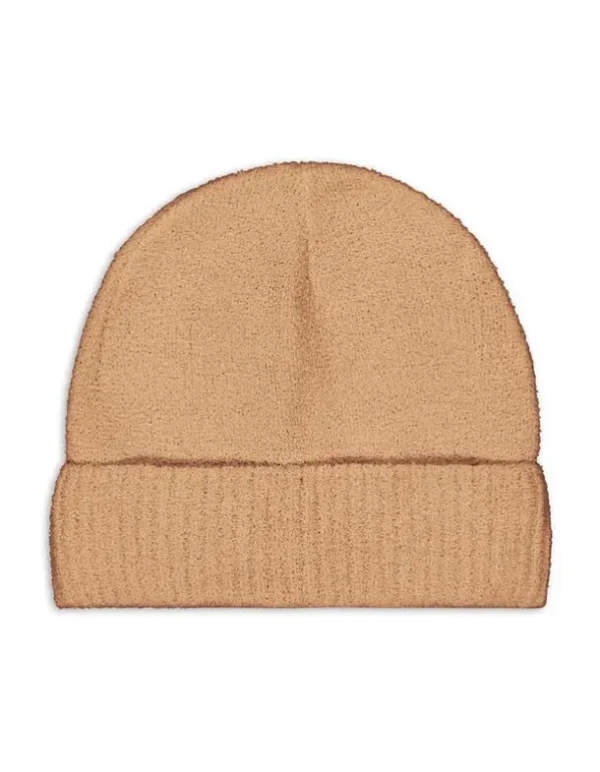 Strickmütze - Umschlag - beige