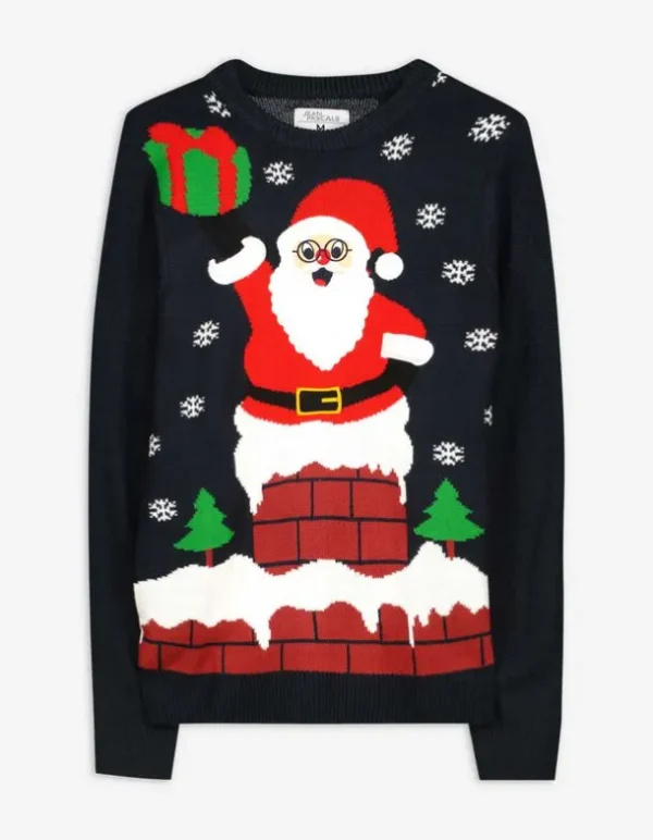 Strickpullover - Christmas - dunkelblau