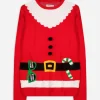 Strickpullover - Christmas - rot