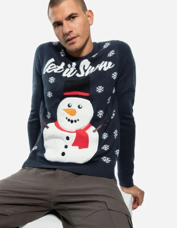 Strickpullover - Christmas - dunkelblau