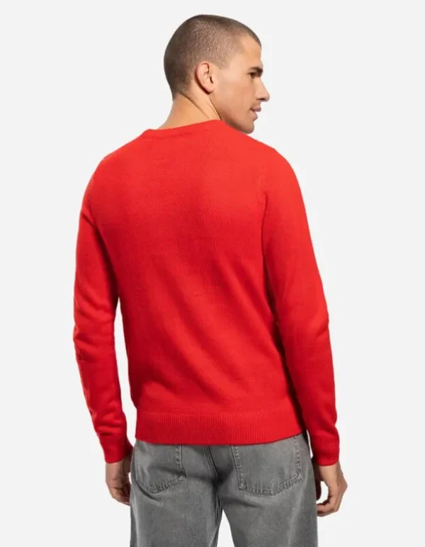 Strickpullover - Christmas - rot