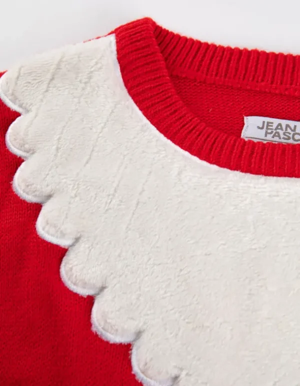 Strickpullover - Christmas - rot