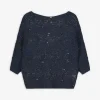 Strickpullover - Fledermausärmel - dunkelblau