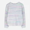 Strickpullover - Grobstrick - lila