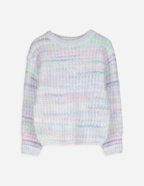 Strickpullover - Grobstrick - lila