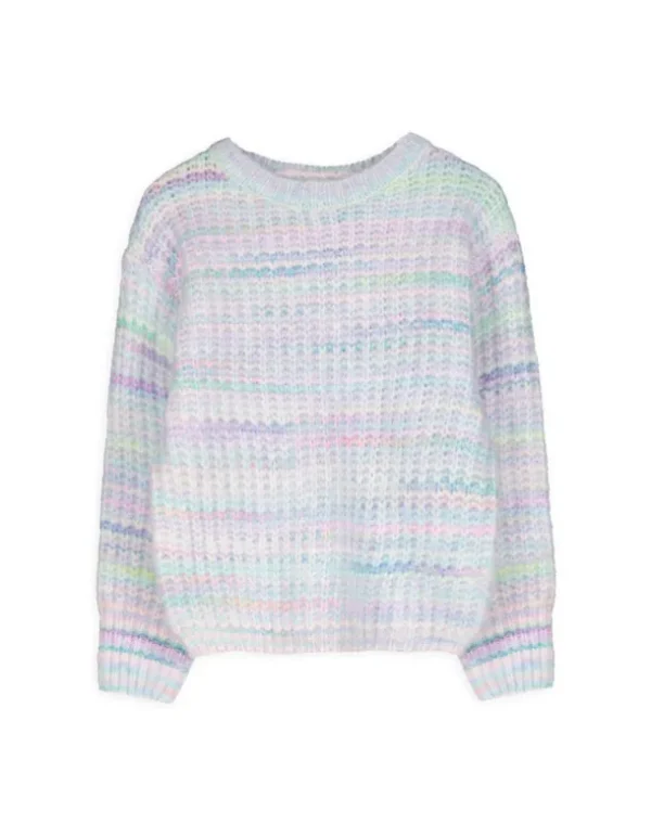 Strickpullover - Grobstrick - lila