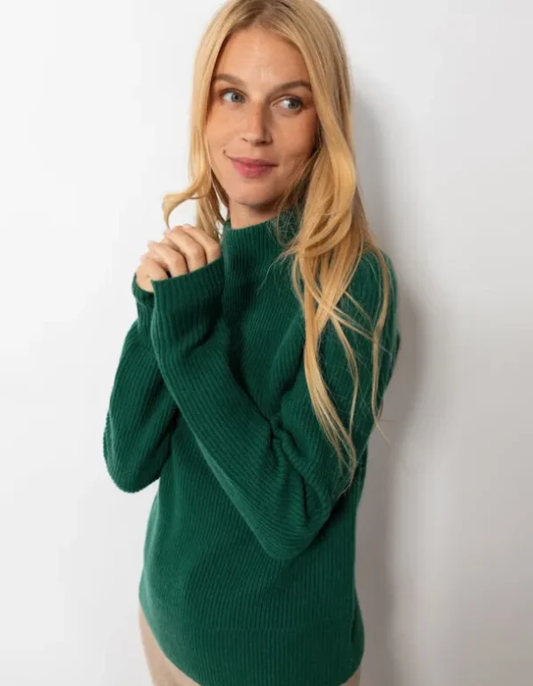 Strickpullover - Kaschmir - dunkelgrün