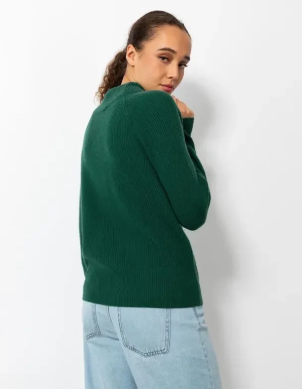 Strickpullover - Kaschmir - dunkelgrün