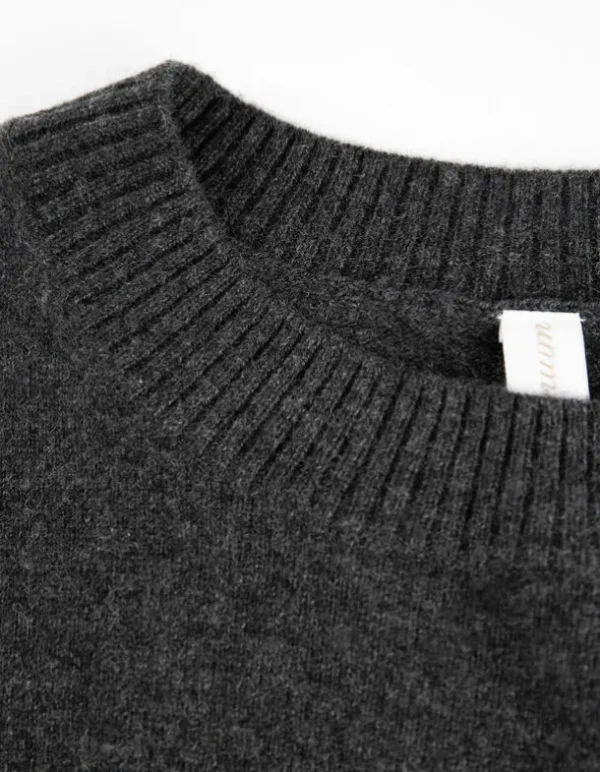 Strickpullover - Kaschmir - dunkelgrau