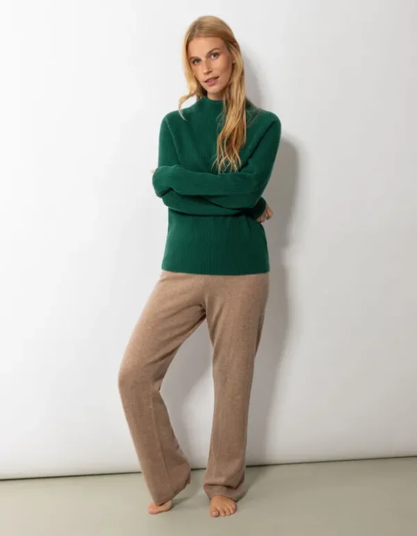 Strickpullover - Kaschmir - dunkelgrün