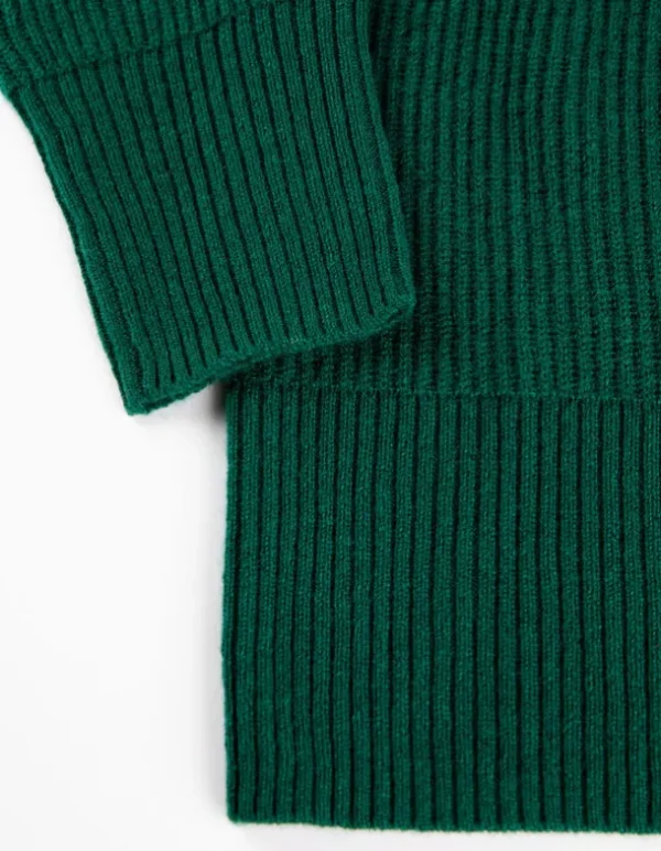 Strickpullover - Kaschmir - dunkelgrün