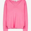 Strickpullover - Viskose-Mix - pink