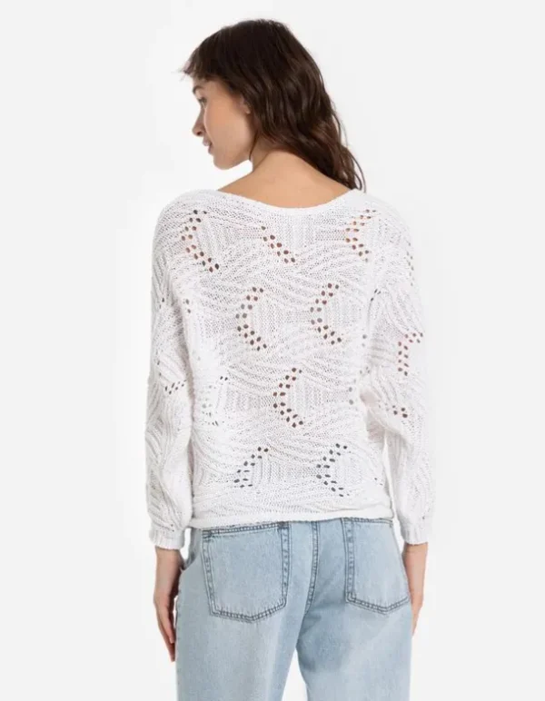 Strickpullover - weiß