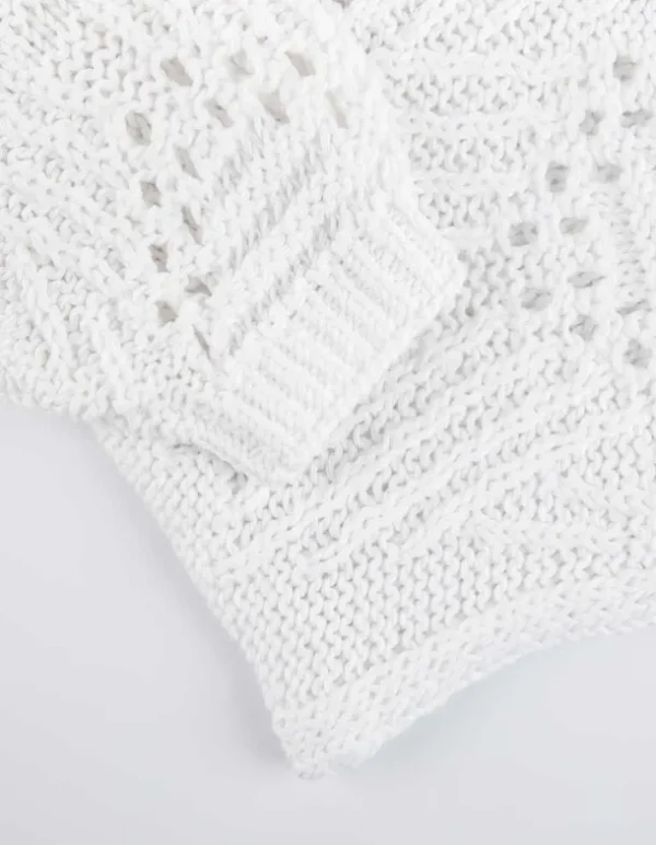 Strickpullover - weiß