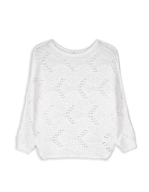 Strickpullover - weiß
