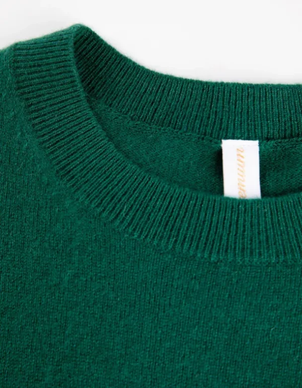 Strickshirt - Kaschmir - dunkelgrün