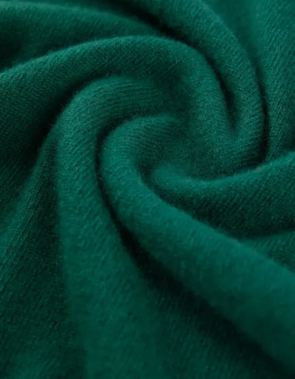 Strickshirt - Kaschmir - dunkelgrün