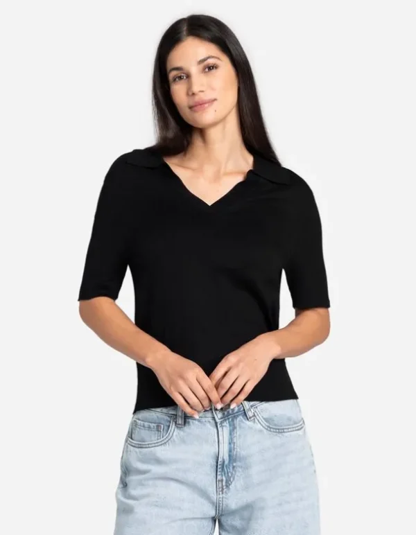Strickshirt - Viskose-Mix