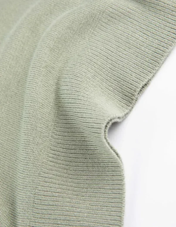 Strickshirt - Viskose-Mix - hellgrün