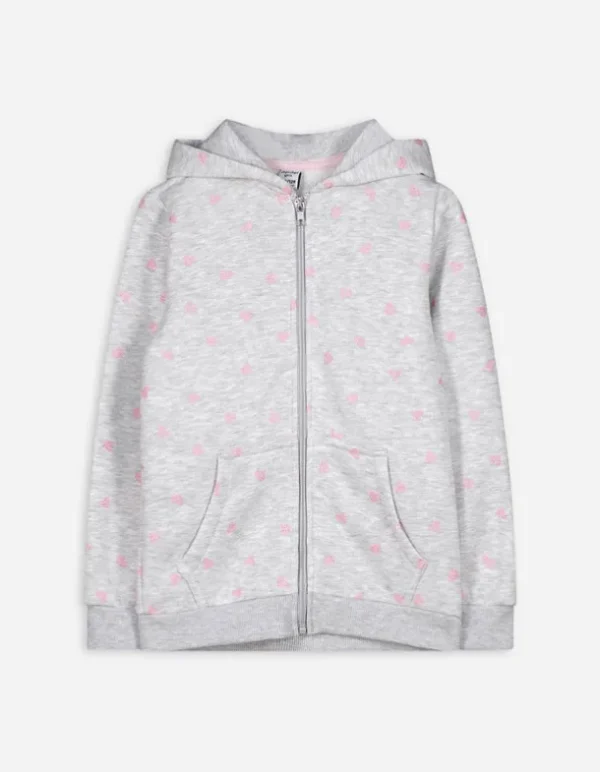 Sweatjacke - Allover-Print