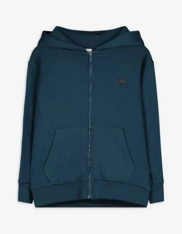 Sweatjacke - Applikation - dunkelblau