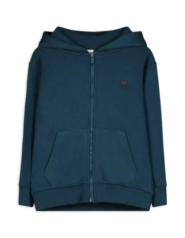 Sweatjacke - Applikation - dunkelblau