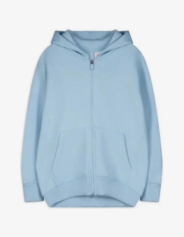 Sweatjacke - Kapuze - blau