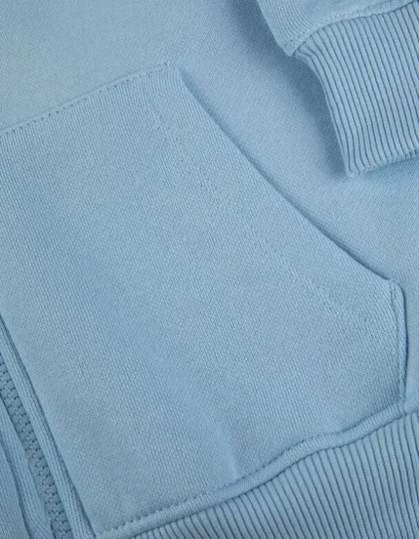 Sweatjacke - Kapuze - blau