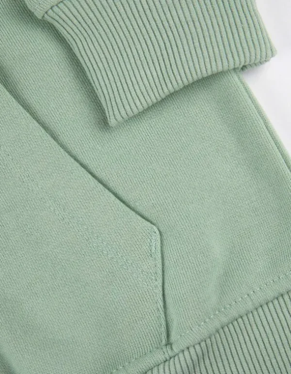 Sweatjacke - Kapuze - grün