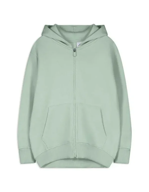 Sweatjacke - Kapuze - grün