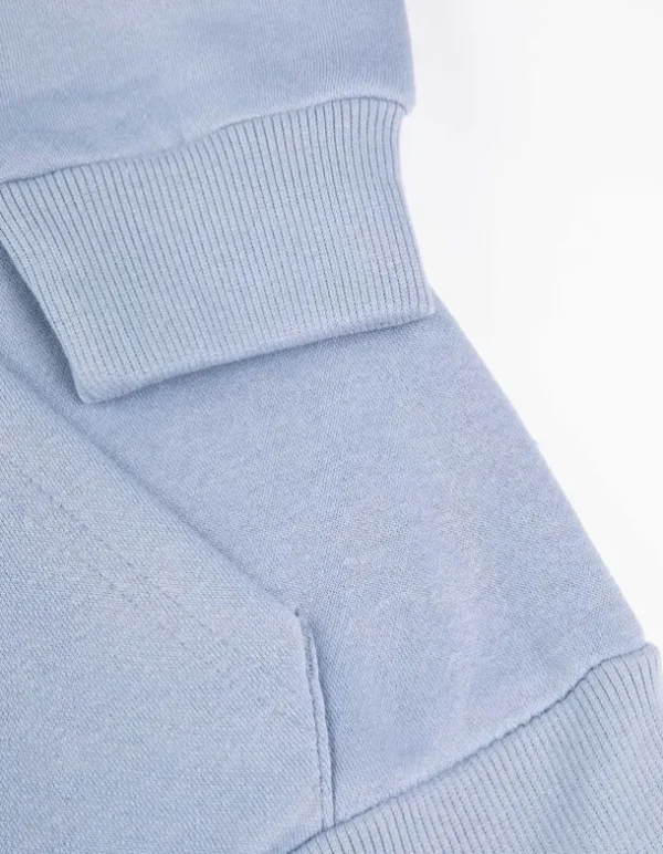 Sweatjacke - Kapuze - hellblau