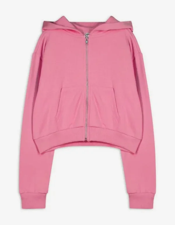 Sweatjacke - Kapuze - pink