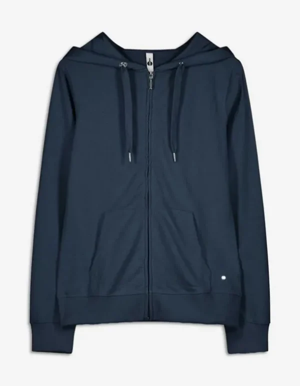 Sweatjacke - Kapuze mit Tunnelzug - dunkelblau