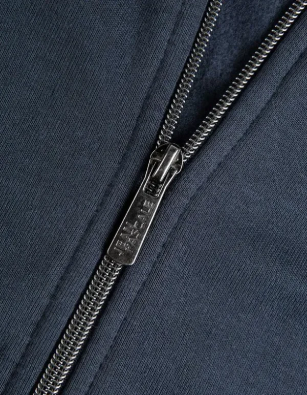 Sweatjacke - Kapuze mit Tunnelzug - dunkelblau