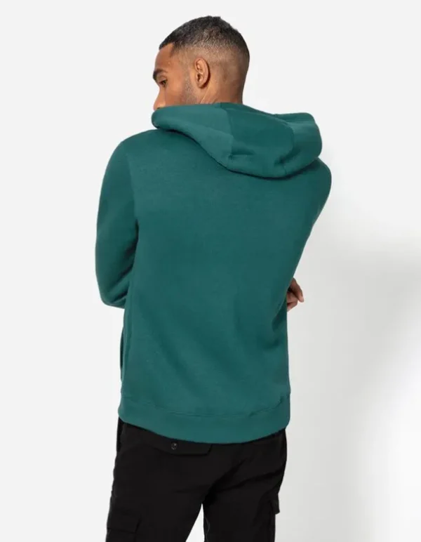 Sweatjacke - Kapuze mit Tunnelzug - dunkelgrün