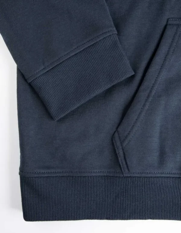 Sweatjacke - Kapuze mit Tunnelzug - dunkelblau