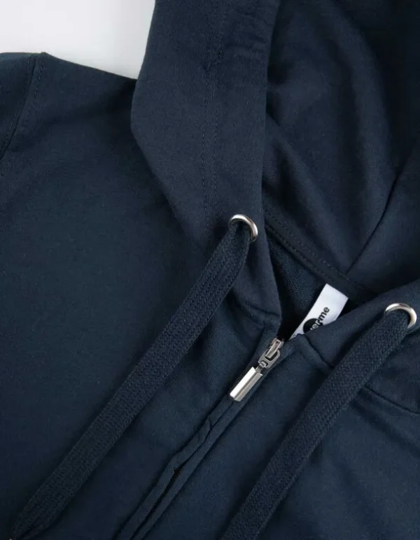 Sweatjacke - Kapuze mit Tunnelzug - dunkelblau