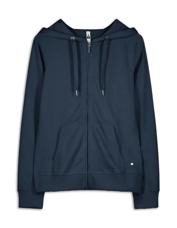 Sweatjacke - Kapuze mit Tunnelzug - dunkelblau
