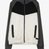 Sweatjacke - Mehrfarbiges Design - grau
