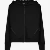 Sweatjacke - Modal-Anteil - schwarz