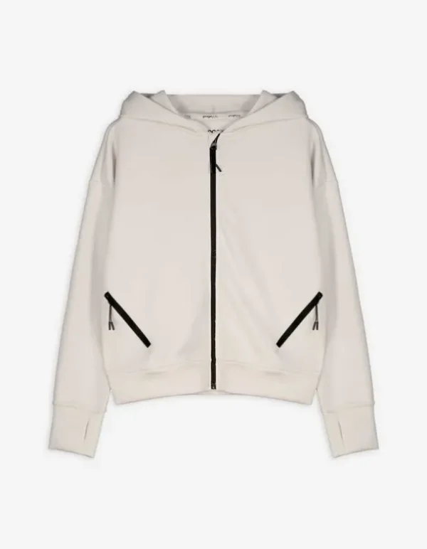 Sweatjacke - Modal-Anteil - beige