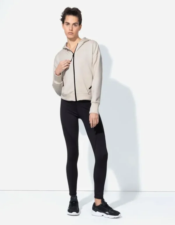 Sweatjacke - Modal-Anteil - beige